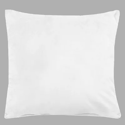 Produktbild von Sofakissen mit Füllung »Milano« HxB 45x45 cm Weiß Dekokissen mit Komfort-Samt-Bezug und Reißverschluß mit Füllkissen Extra Weich Couchkissen 203572