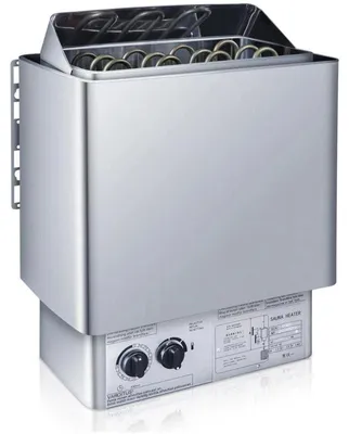 Produktbild von Saunaofen - Elektrischer Saunaofen 6 kW - Edelstahl - Einstellbare Temperatur - Timer bis 3 h - Für Zuhause und Hotel