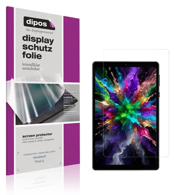 Produktbild von 2x Schutzfolie für Headwolf FPad 6 klar Displayschutzfolie Folie Display Schutz dipos