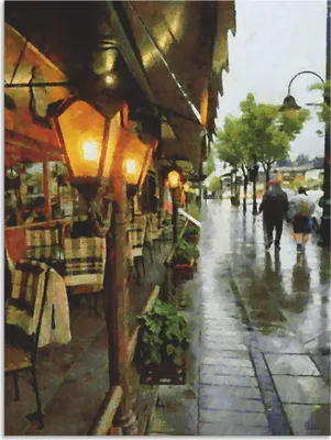 Produktbild von ARTland Wandbild Alu für Innen & Outdoor Restaurant Lampen Größe: 30x40 cm