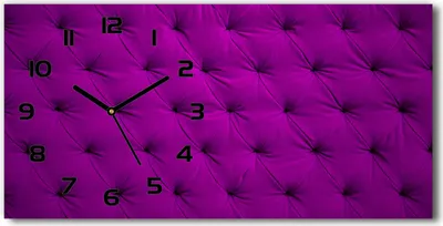 Produktbild von Wanduhr aus Glas – 60x30 cm - Glasbild - Glasuhr - Gehärtetes Glas - schwarze-zeiger - Velvet Wand