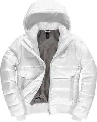 Produktbild von B&C JW941 | Damen Jacket Superhood / - Farbe: White/Warm Grey - Größe: XS