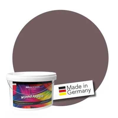 Produktbild von WALLCOVER Wandfarbe Rot Hochdeckend Klasse 1 Matt 5L für 40 m²