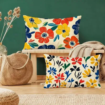 Produktbild von Elzusha – Set aus 2 Kissenbezügen, 60 x 80 cm, Samt, mit verdecktem Reißverschluss