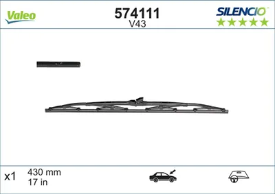 Immagine prodotto di Spazzola tergicristallo VALEO 574111