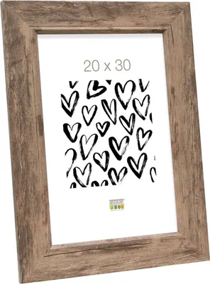 Image de Cadre en bois S48SH 10x15 cm brun