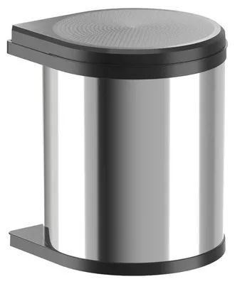 Immagine prodotto di Cestino Hailo 3515031 girevole Mono 15 litri in acciaio inox lucido nero