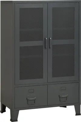Produktbild von vidaXL Lagerschrank Industrial Anthrazit 70x40x115 cm Metall