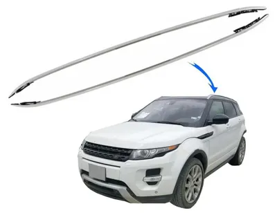Obrázek produktu pro Ozdobné střešní ližiny pro Range Rover Evoque L538 2011-2018 Lesklá hliníková panoramatická střecha.