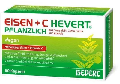 Produktbild von Eisen+C Hevert pflanzlich Kapseln 60 St