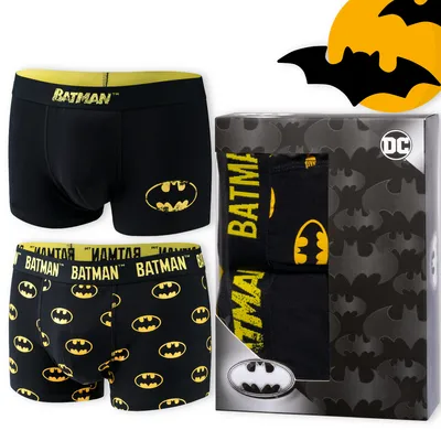 Produktbild von Set 2x Batman Boxershorts - Ideal für ein Geschenk - Baumwolle Herren Lustige Unterwäsche von SOXO - Größe: XL