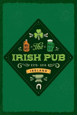 Produktbild von vianmo Holzschild 18x12 cm Ireland Irish Pub Whiskey Beer