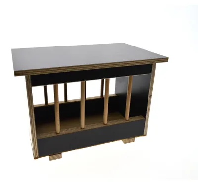 Productafbeelding van Wielink Voerbak met plastic binnenbak 30X18X19,5CM