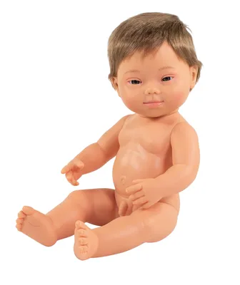 Produktbild von Babypuppe Junge mit Down-Syndrom Puppe hellhäutig 38 cm