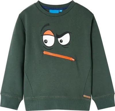 Produktbild von Kinder-Sweatshirt Dunkelgrün 92