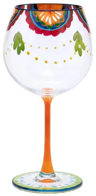 Gin-Glas handbemalt, 625 ml, im Geschenkkarton
