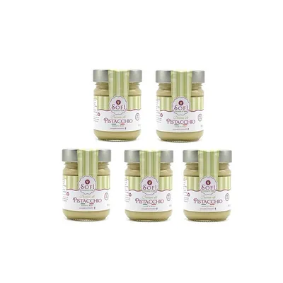 Image de Crème de pistache sucrée sans huile de palme, 190 g - lot de 5 pièces, Sofì - Dolcezze di Sicilia