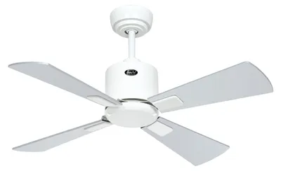 Image de Ventilateur de plafond à basse consommation avec télécommande Eco Neo III WiFi 92 cm Blanc pales Wenge / Gris argent