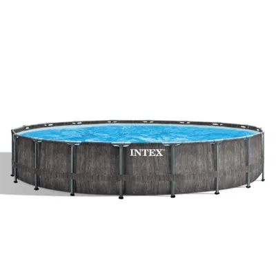 Produktbild von Intex Baltik, 24311 l, Gerahmter Pool, Kind & Erwachsener, Leiter, Blau, Grau, 99,7 kg