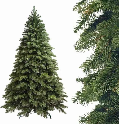 Produktbild von Realistische Kunstkerstbaum 180 cm - Umweltfreundlich und Feuerfester, Ideal für Festtage