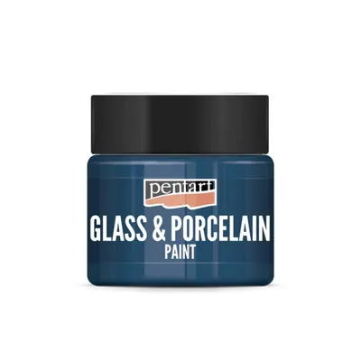 Produktbild von PENTART Glas- und Porzellanfarbe, 30 ml, Türkisblau