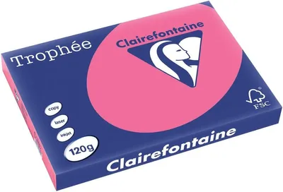 Produktbild von Clairefontaine Trophée 1319C Eosin 120g/m² DIN-A3 - 250 Blatt