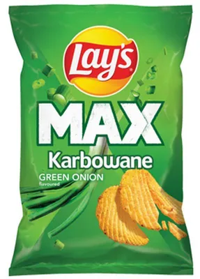 Zdjęcie produktu dla Lay's Max Karbowane Green onion 190g