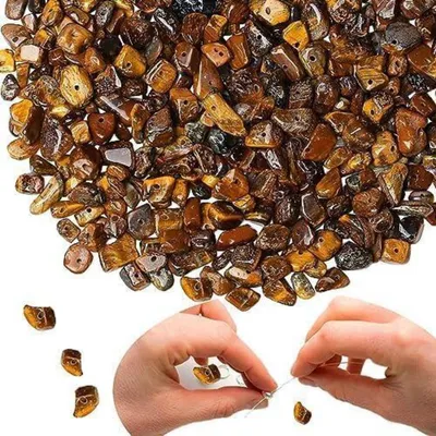 Produktbild von Tigerauge Perlen Kristalle Edelsteine 400pcs DIY Schmuck Crafting 5-8mm