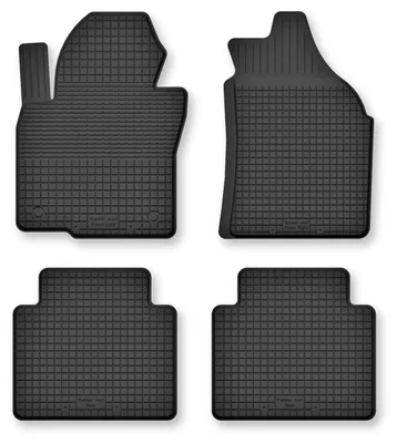 Produktbild von Gummi-Fußmatten für Kia Sorento II 2009-2015 (SUV) – 4-tlg, Schwarz, Semi-Universal, angepasst – Wielganizator Semi-Universal