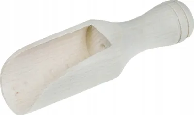 Produktbild von 50x Holzschöpfer Schaufel 10 cm mit Rille Buche roh | Löffel Natur Deko
