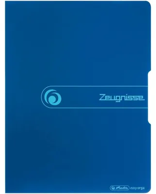 Produktbild von Herlitz Sichtbuch "Zeugnisse"      opak blau       20 Hüllen
