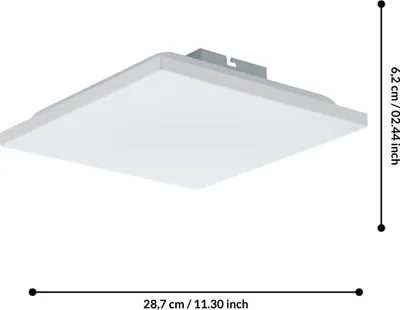 Obrázek produktu pro Eglo 75613 CALEMAR LED nástěnné/stropní svítidlo 8,5W 287x287mm Bílá Neutrální bílá