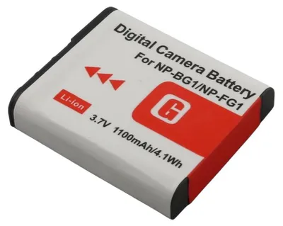 Produktbild von Avizar, Sony NP-BG1 / NP-FG1 Lithium-Ionen Kamera Akku 3,7V 1100mAh, Weiß