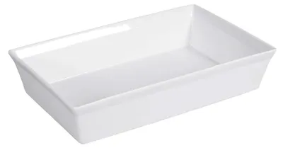 Gratinform rechteckig 34 cm, Porzellan, weiß, ofenfest bis 250 °C