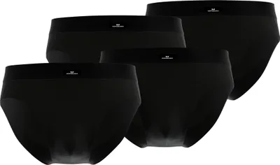 Produktbild von GÖTZBURG Herren Slips, 4er Pack - X-lastic, Unterwäsche, Unterhosen, Logo, einfarbig Schwarz L