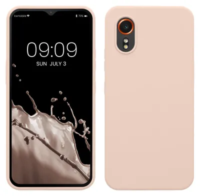 Produktbild von kwmobile Handyhülle für Samsung Galaxy Xcover7 Hülle - Case Silikon - Kabelloses Laden - Schutzhülle Cover in Coconut Swirl