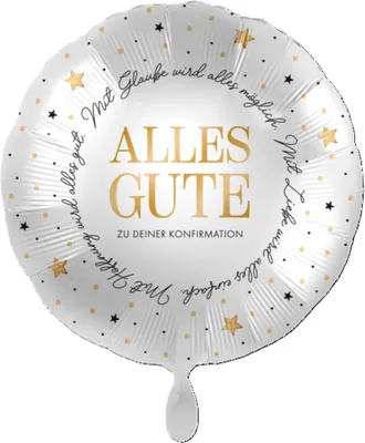 Produktbild von 18"/Ø43cm Folienballon "Alles Gute zu deiner Konfirmation"