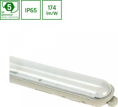 Produktbild von Spectrum LED Deckenleuchte Feuchtraumleuchte Limea Gigant 2 120cm Weiß IP65 38W 5900lm Neutralweiß 4000K