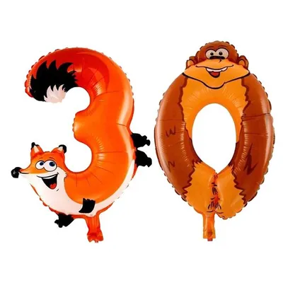 Produktbild von Set -Folienballon - Tier/16inch - 3 + 0