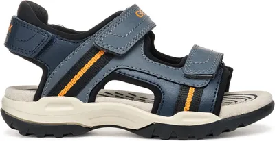 Image de GEOX Sandales BOREALIS, cuir lisse, bleu, enfants