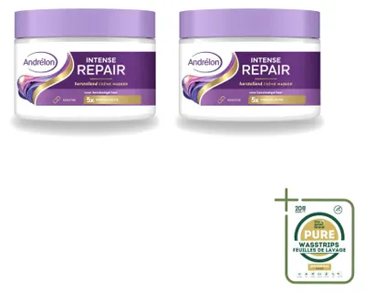 Immagine prodotto di 2 maschere riparative intense Andrélon per capelli, con cheratina - 300 ml - confezione risparmio - 2 pezzi