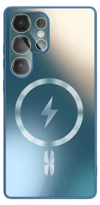 Image de Coque de protection magnétique MagSafe pour Samsung Galaxy S26 Ultra 5G, avec protection de l'appareil photo, couleur bleue