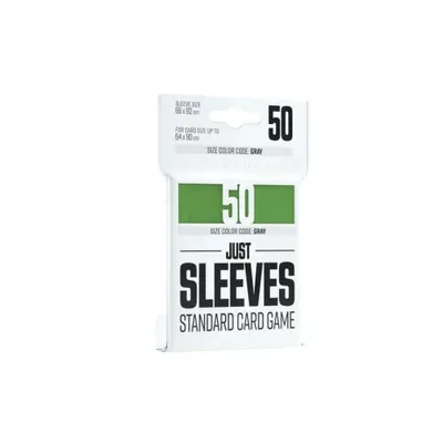 Zdjęcie produktu dla Standardowe rękawy do gier karcianych zielone 66x92mm 50 sztuk
