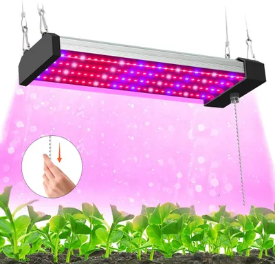 Obrázok produktu pre 120 LED lampa na rastliny s plným spektrom rastovej lampy pre vnútorné rastliny Rastová lampa na rastliny s vypínačom na reťaz, 30 cm