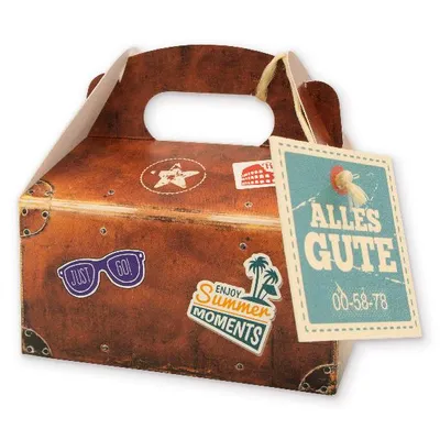 Produktbild von itenga Reisekoffer Geldgeschenk Verpackung Glückwunsch Geburtstag