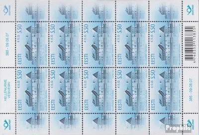 Produktbild von Briefmarken Estland 2007 Mi 592Klb Kleinbogen (kompl.Ausg.) postfrisch Hellenurme