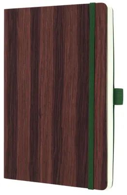 Obrázek produktu pro SIGEL CO674 Zápisník Conceptum Nature Edition - cca A5, tečkovaný, měkká vazba tmavé dřevo