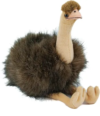 Produktbild von Kuscheltier Emu braun sitzend 28 cm Plüschemu