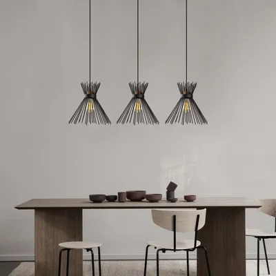 Obrázek produktu pro Opviq, Kirpi- Kirpi OPV, černá, lustr, 104 x 30 cm, kovové tělo