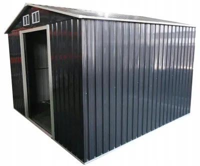 Zdjęcie produktu dla Domek narzędziowy metalowy blaszak szopa na narzędzia 257x257x192 DM1004